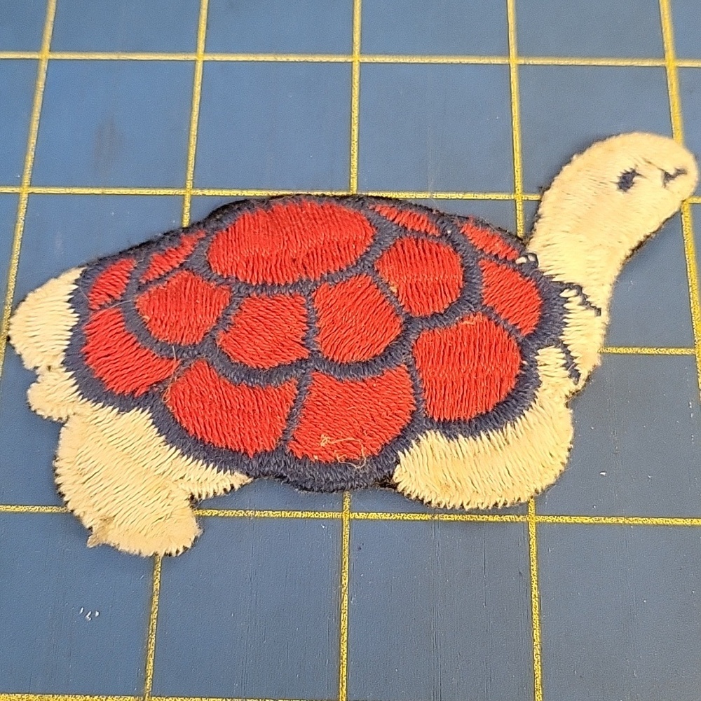 Vintage Applique aka Patch - Turtle